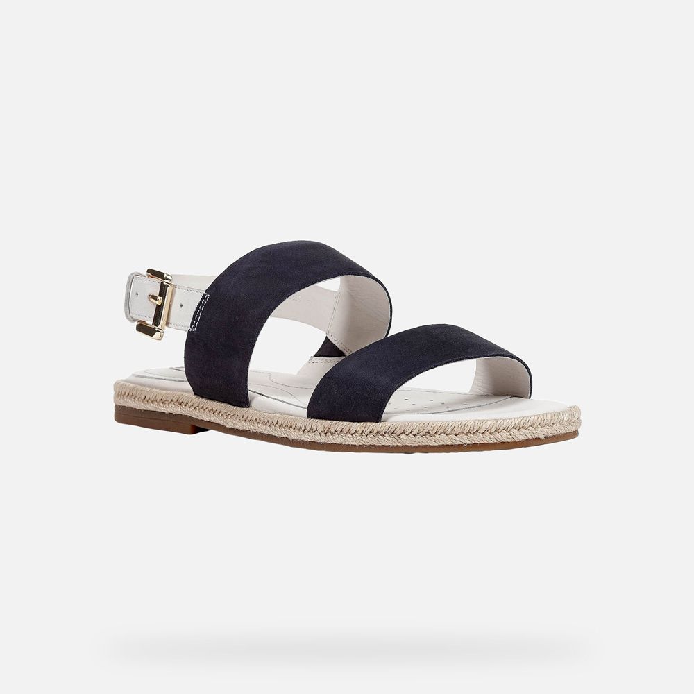 Sandalias Geox Senhora Azuis/Branco - Kolleen - SAHCU6705